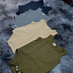 Baby Boy Sleeveless Onesies